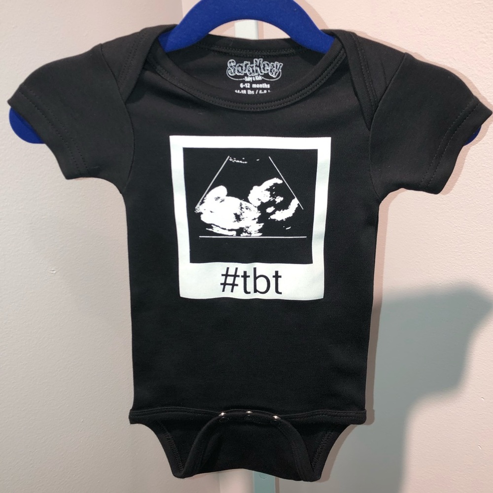 #TBT (Throw Back Thursday) baby onesie
